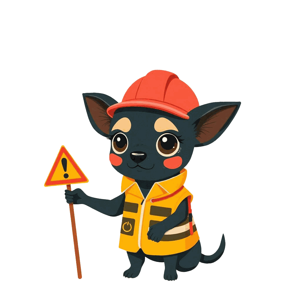 Don Chuy in a hard hat and safety vest holding a flashlight