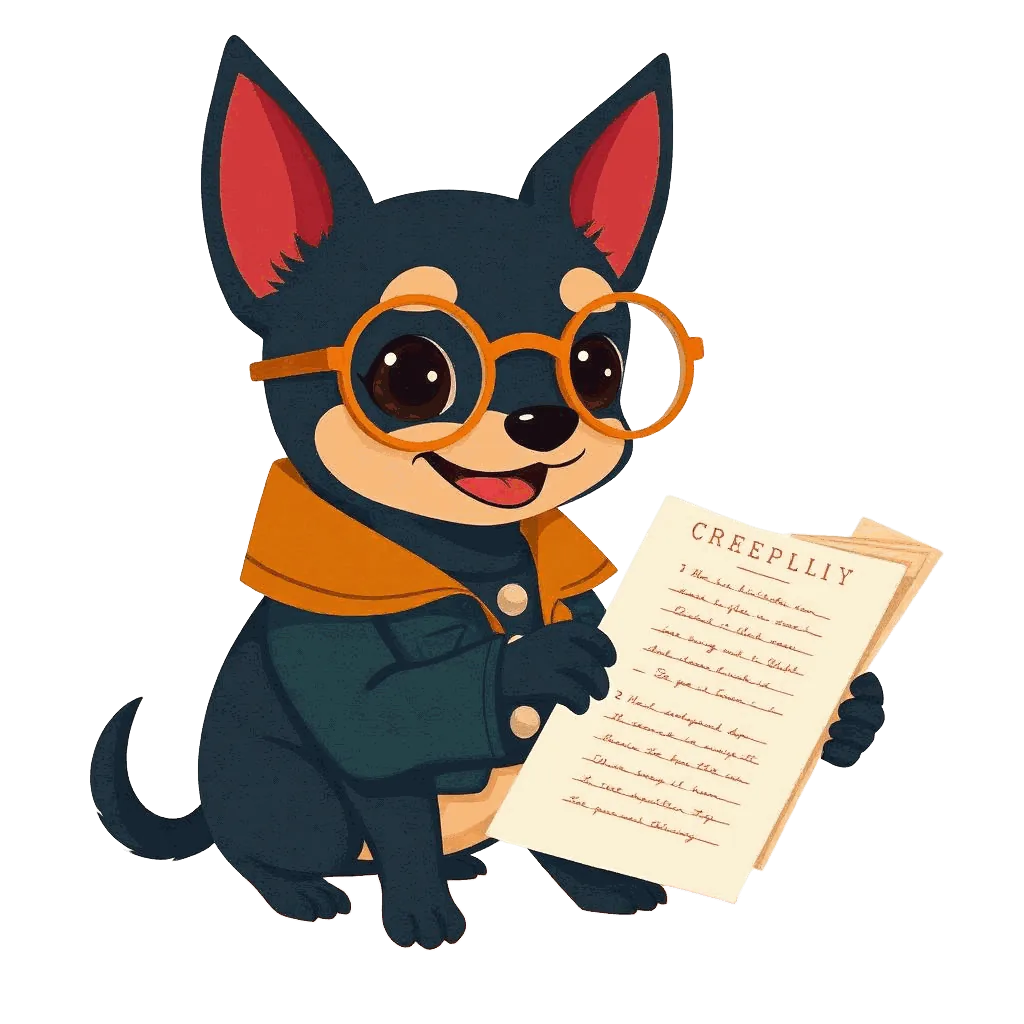 Don Chuy reading a screenplay with a red pen