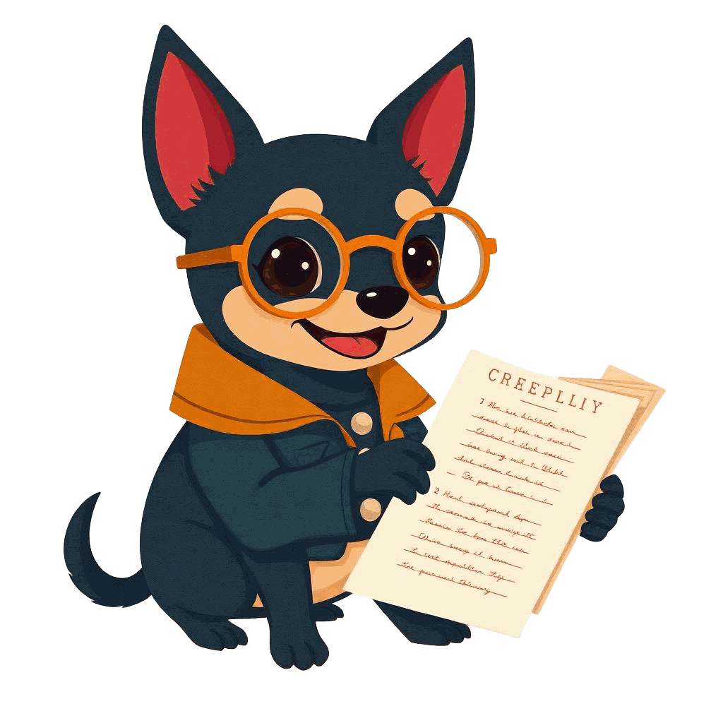 Don Chuy reading a screenplay with a red pen