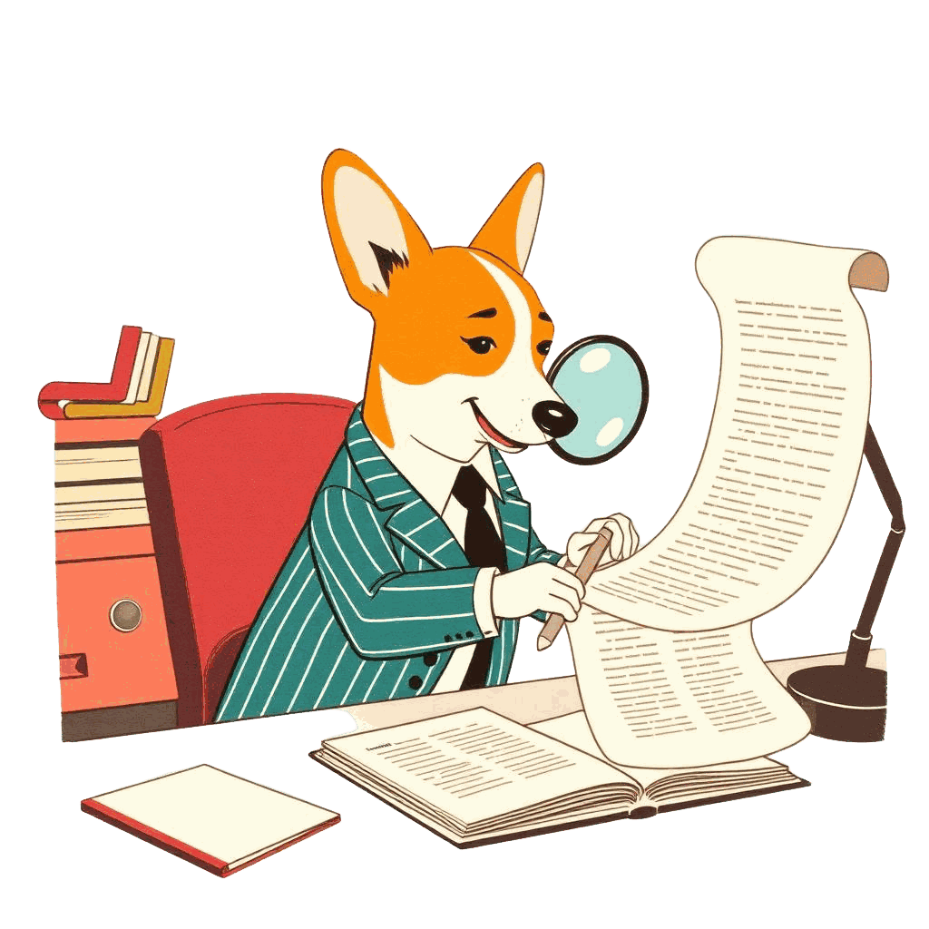 Don Bandito reviewing a contract at his desk